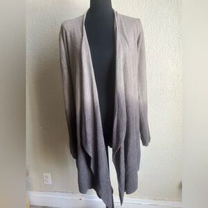 Barefoot Dreams CozyChic Lite Ombre Calypso Wrap Silver-Cocoa L/XL Gray Soft